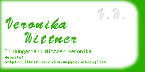 veronika wittner business card